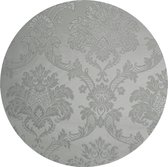 Tafelkleed Polyline 140cm rond Amatista zilver