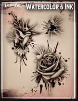 Wiser's Airbrush TattooPro Stencil - Watercolor and Inksplat