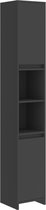 vidaXL Badkamerkast 30x30x183.5 cm spaanplaat grijs