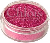 Chloïs Glitter Deep Pink 10 ml - Chloïs Cosmetics - Chloïs Glittertattoo - Cosmetische glitter geschikt voor Glittertattoo, Make-up, Facepaint, Bodypaint, Nailart - 1 x 10 ml