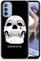 Silicone Case Motorola Moto G31 | G41 Telefoonhoesje Skull Eyes