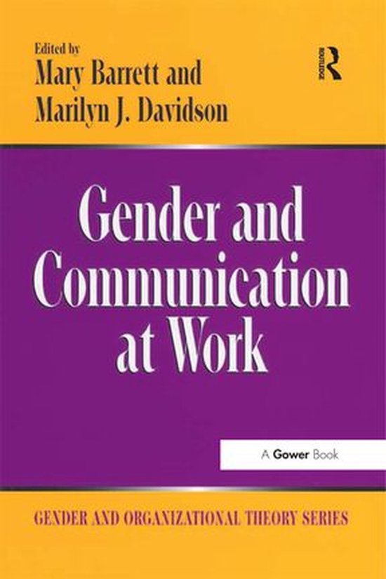 Gender and Organizational Theory - Gender and Communication  ... - cover