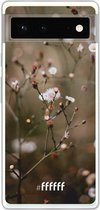 6F hoesje - geschikt voor Google Pixel 6 -  Transparant TPU Case - Flower Buds #ffffff