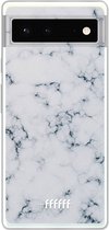 6F hoesje - geschikt voor Google Pixel 6 -  Transparant TPU Case - Classic Marble #ffffff