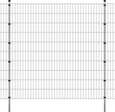 Decoways - Dubbelstaafmatten en palen 2008x2030 mm 30 m zilverkleurig
