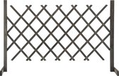 Decoways - Tuinlatwerk 120x90 cm massief vurenhout grijs
