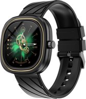 GAVURY BLACK ARES Smartwatch - Bluetooth bel notificatie - Activity en fitness Tracker - Dames en Heren - Touchscreen - Stappenteller - Social media berichten - Hartslagmeter - Ver