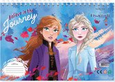 Schetsboek Frozen A4 met stencils en stickers