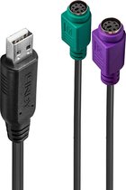 LINDY USB 1.1 Converter [1x USB 1.1 stekker A - 2x PS/2-bus] Lindy