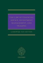 The Law of Financial Advice, Investment Management, and Trading