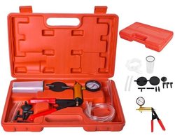 Complete Remontluchter Set - Vacuum Tester - Remontluchting Set Met Vacuumpomp - Remontluchtingsset Voor Auto & Motor Remmen Ontluchten - Met Koffer