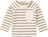 Noppies  Babykleding Jongens Longsleeve Tshirt Hebi Antique White