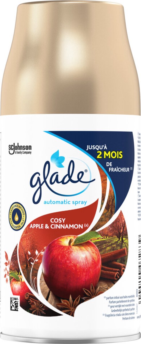 6x Glade Automatische Spray Navulling Apple & Cinnamon 269 ml