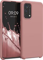kwmobile telefoonhoesje voor Oppo Find X3 Lite - Hoesje met siliconen coating - Smartphone case in winter roze