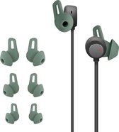 kwmobile 6x cover voor in-ear oortjes voor Huawei FreeLace Pro - Vervangende oordopjes van siliconen in groen - 3 maten