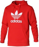 ADIDAS - Hoodie met lange mouwen in rood