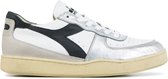 Diadora Sneakers Dames - Lage sneakers / Damesschoenen - Leer - Mi Basket Low - Wit zwart - Maat 36