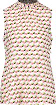 TAIFUN Dames Blousetop met opstaande kraag