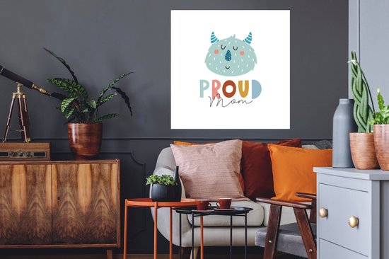 Stickers muraux - Film autocollant - Proverbes - Maman fière - Citations - Maman - 80x80 cm - Film adhésif - Stickers muraux chambre enfant - Papier peint autocollant - Papier peint autocollant - Film autocollant