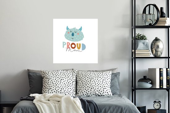 Stickers muraux - Film autocollant - Proverbes - Maman fière - Citations - Maman - 80x80 cm - Film adhésif - Stickers muraux chambre enfant - Papier peint autocollant - Papier peint autocollant - Film autocollant