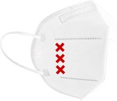 XXX mondkapje | Amsterdam | Ajax | grappig | gezichtsmasker | bescherming | bedrukt | logo | Wit mondmasker van katoen, uitwasbaar & herbruikbaar. Geschikt voor OV