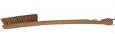Labshop - Borstel van hout met bronsdraad; 2-rijen - 020 millimeter