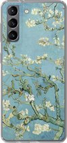 Geschikt voor Samsung Galaxy S21 hoesje - Amandelbloesem - Van Gogh - Kunst - Siliconen Telefoonhoesje