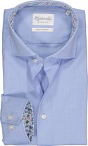Michaelis slim fit overhemd - Oxford - lichtblauw (contrast) - Strijkvrij - Boordmaat: 42