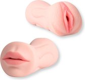 Segretoys – Pocket Pussy Megan – 2 in 1 Silicone Masturbator voor Man met Kunstvagina en Deepthroat Blowjob