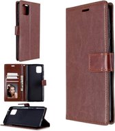 LuxeBass Hoesje geschikt voor OnePlus 8T - Bookcase Bruin - portemonnee hoesje - telefoonhoes - gsm hoes - telefoonhoesjes
