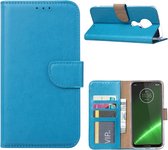 LuxeBass Hoesje geschikt voor Motorola Moto G7 / G7 Plus - Bookcase Turquoise - portemonnee hoesje - telefoonhoes - gsm hoes - telefoonhoesjes