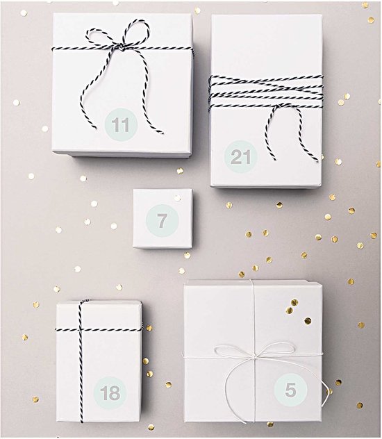 Paper Poetry Adventskalender stickers Mint 24st.