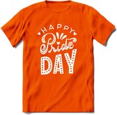 Pride Day | Pride T-Shirt | Grappig LHBTIQ+ / LGBTQ / Gay / Homo / Lesbi Cadeau Shirt | Dames - Heren - Unisex | Tshirt Kleding Kado | - Oranje - S
