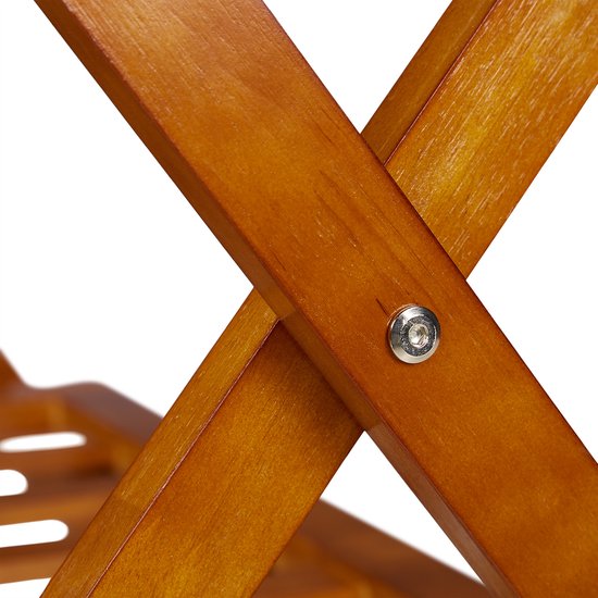Relaxdays Bac à couverts extensible, bambou, HxLxP: 5 x 32,5-55 x 44,5