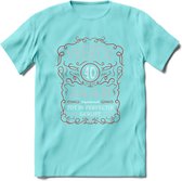 40 Jaar Legendarisch Gerijpt T-Shirt | Rood - Grijs | Grappig Verjaardag en Feest Cadeau Shirt | Dames - Heren - Unisex | Tshirt Kleding Kado | - Licht Blauw - XXL