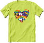 Love Is Love | Pride T-Shirt | Grappig LHBTIQ+ / LGBTQ / Gay / Homo / Lesbi Cadeau Shirt | Dames - Heren - Unisex | Tshirt Kleding Kado | - Groen - M