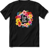Love Is Love | Pride T-Shirt | Grappig LHBTIQ+ / LGBTQ / Gay / Homo / Lesbi Cadeau Shirt | Dames - Heren - Unisex | Tshirt Kleding Kado | - Zwart - XXL
