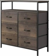 Polaza®️ Multifunctionele Opbergkast - Kast - 6 Lades - Woonkamer - Slaapkamer - 80x30x82CM