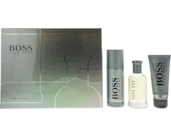 Hugo Boss Bottled geschenkset - 100 ml eau de toilette + 150 ml deodorant spray + 100 ml showergel