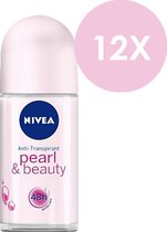 Nivea Deodorant roller Woman Pearl & beauty (Voordeelverpakking) - 12 x 50 ml