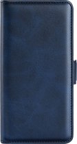 Samsung Galaxy M22 Hoesje - Mobigear - Slim Magnet Serie - Kunstlederen Bookcase - Blauw - Hoesje Geschikt Voor Samsung Galaxy M22