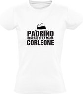 Padrino general de la mafia Corleone Dames t-shirt | Mafia | godfather | Vito Corleone | cadeau | Wit