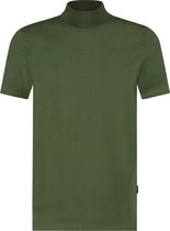 Purewhite -  Heren Regular Fit   T-shirt  - Groen - Maat XS