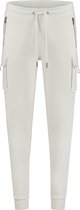 Purewhite -  Heren Regular Fit   Broek  - Wit - Maat S