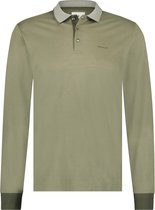 State of Art - longsleeve Polo Groen - Modern-fit - Heren Poloshirt Maat XL