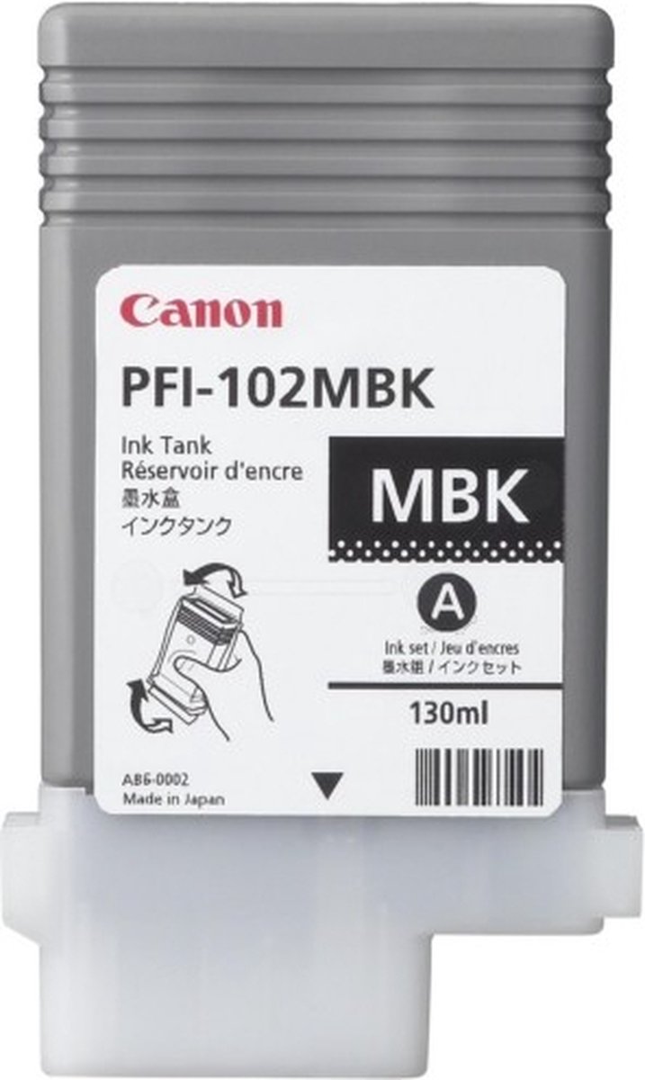 Canon PFI-102 MBK kleur mat zwart
