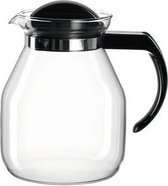 Bol.com Montana Theepot Content 125 Liter Glas Transparant/zwart aanbieding