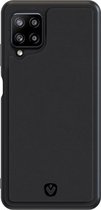 Valenta - Samsung Galaxy M12 Hoesje - Back Case Snap Leather Zwart