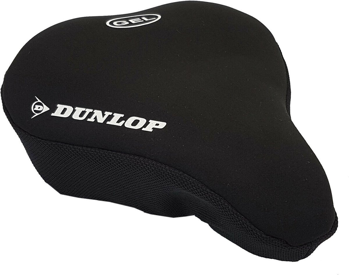 Sanders Tether genie Dunlop Fietszadelhoes - Gel - Fietszadeldekje met Gel - Comfortabel Fietsen  - Zwart | bol.com