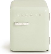 CREATE - Tafelmodel koelkast - Capaciteit 48 L - 1 planken - Handvat Marmer - Pastelgroen - RETRO FRIDGE